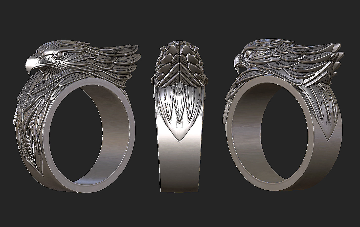 Ring Eagle 3D print model_10