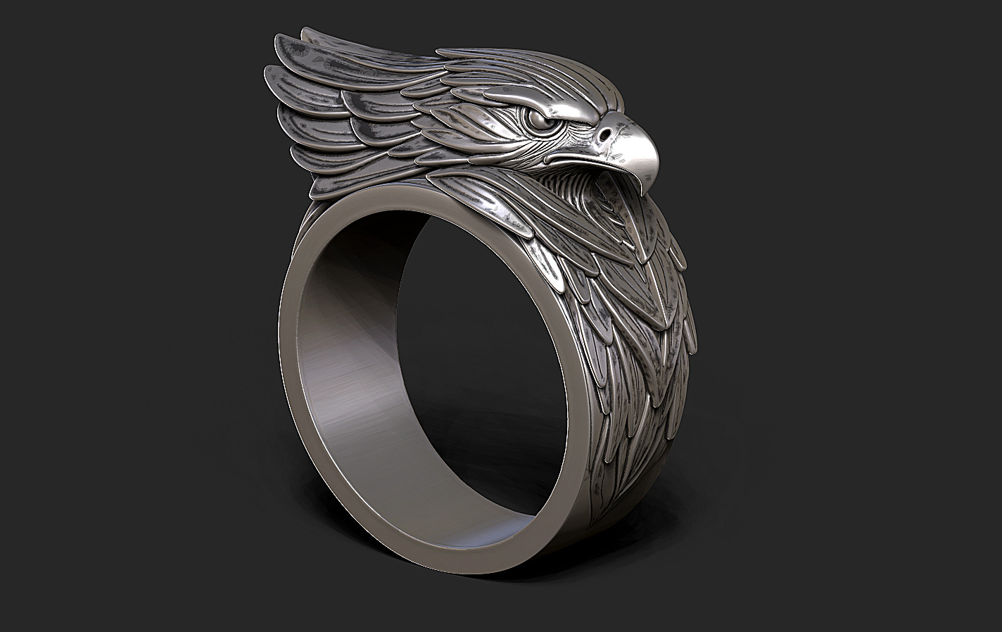 Ring Eagle 3D print model_1