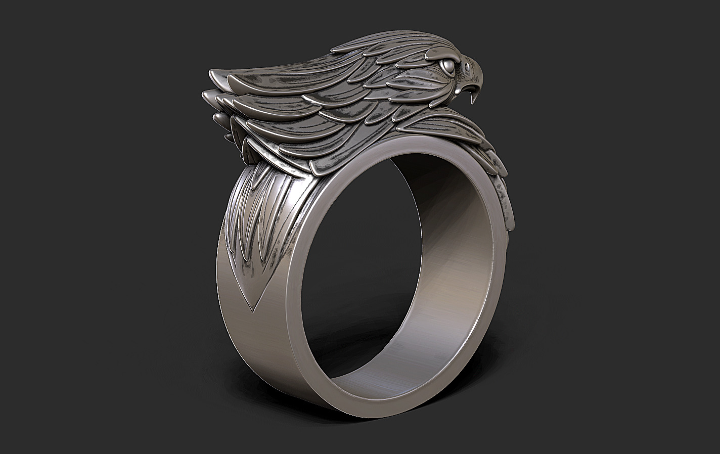 Ring Eagle 3D print model_3
