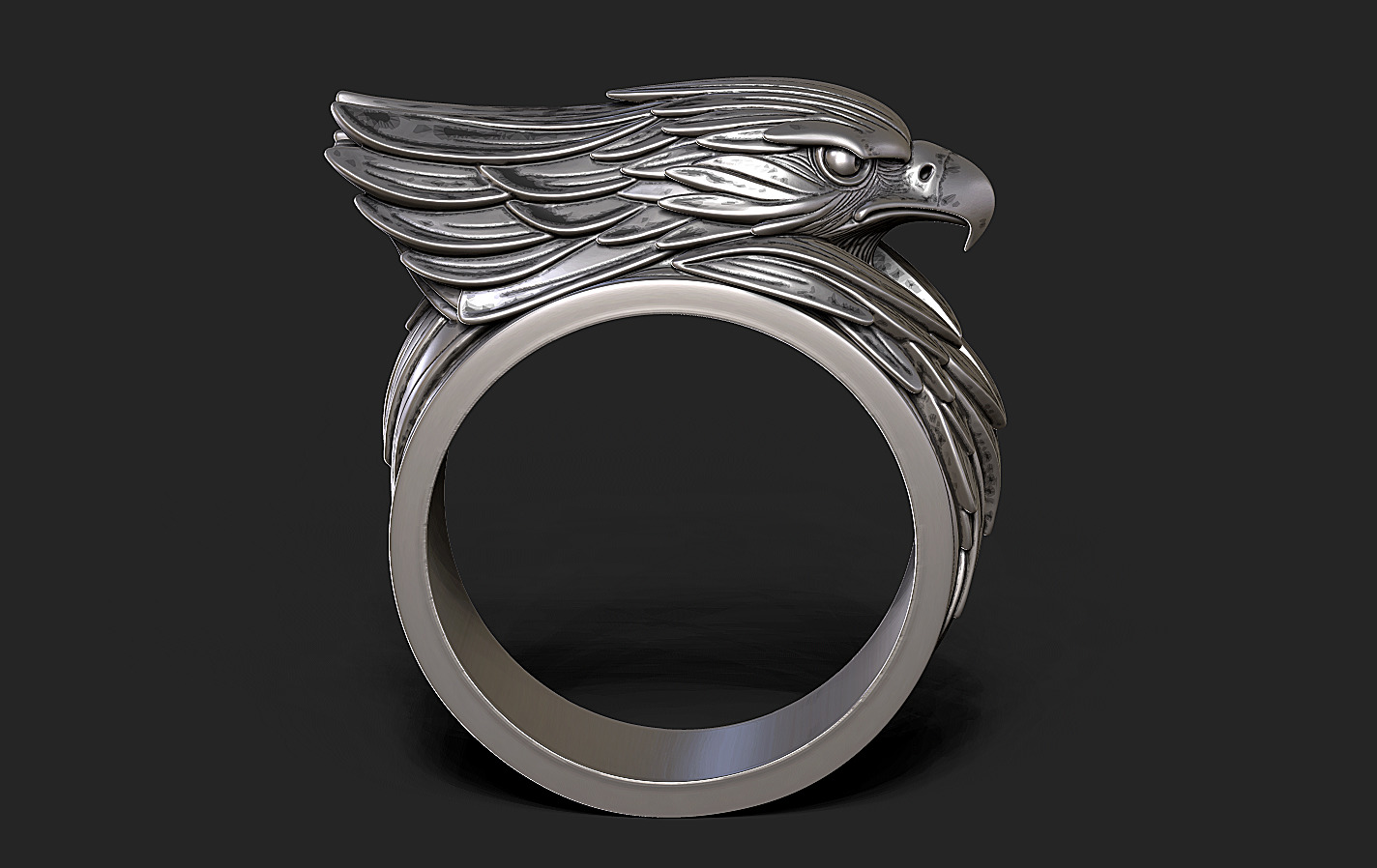Ring Eagle 3D print model_2
