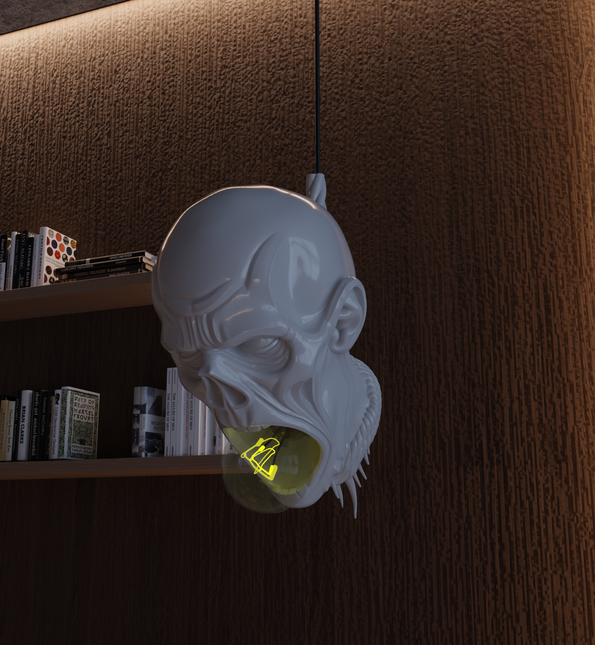Last Light Hanging Zombie Horror Lamp 3D print model_6