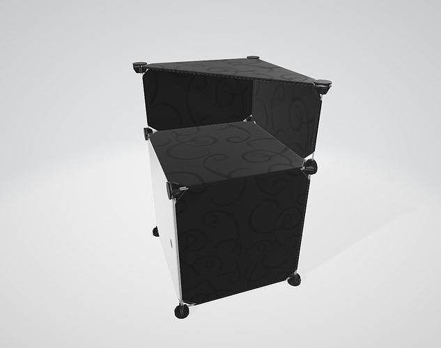  PLASTIC BED HEADBOARD 3D model