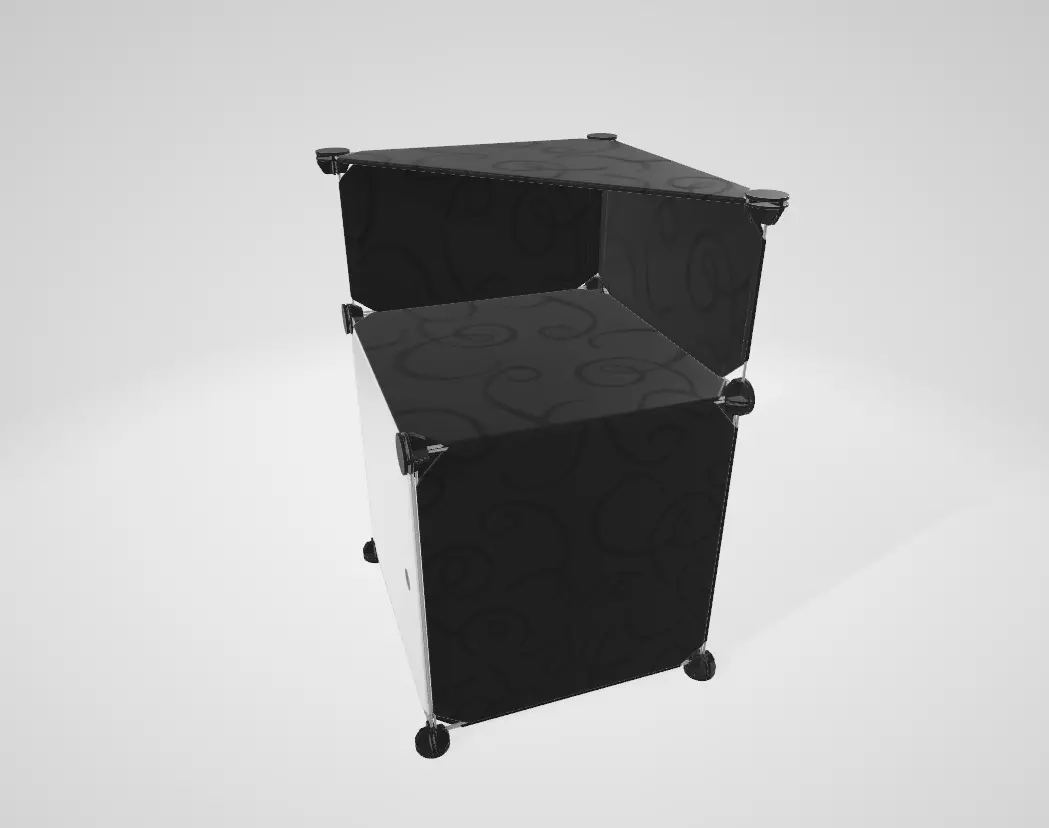 PLASTIC BED HEADBOARD 3D model