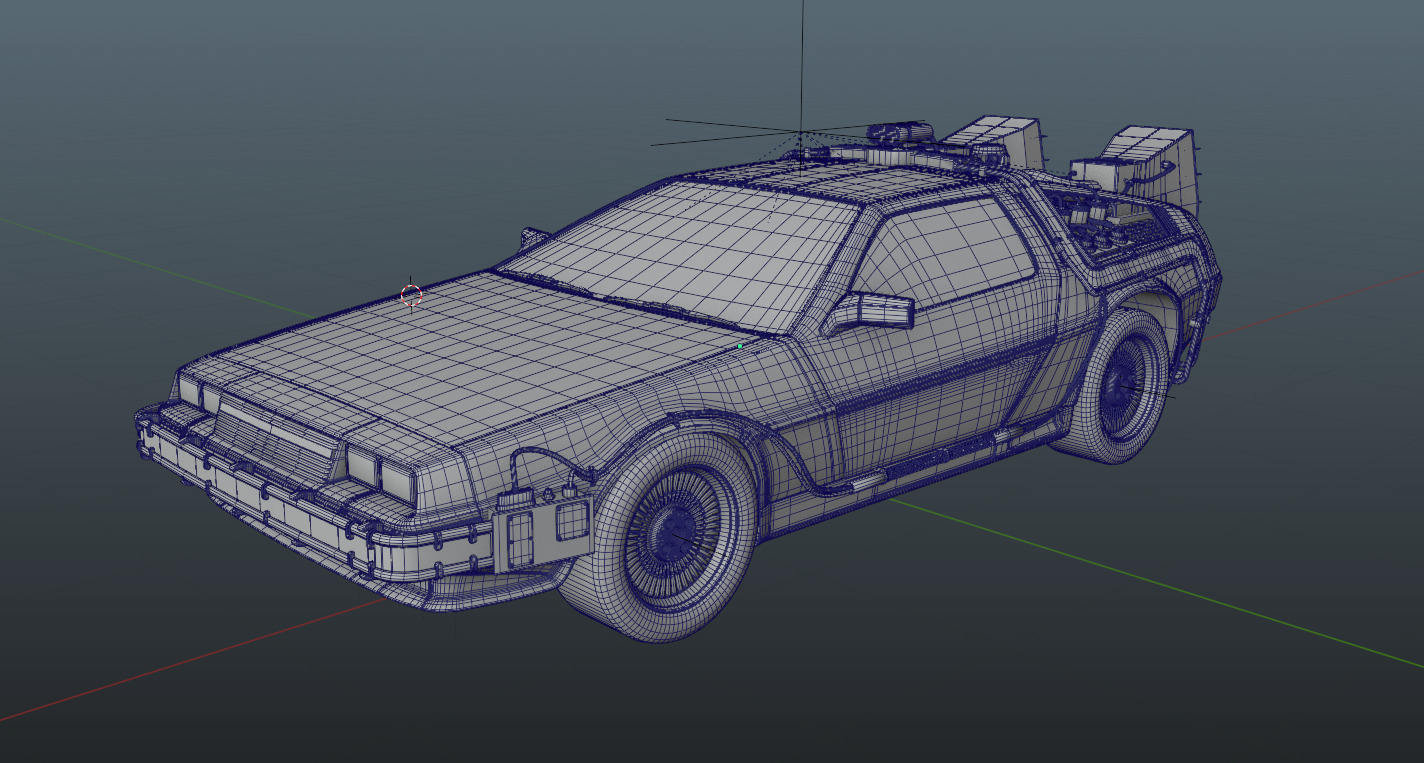 Delorean - Ready Player One 3D model_3