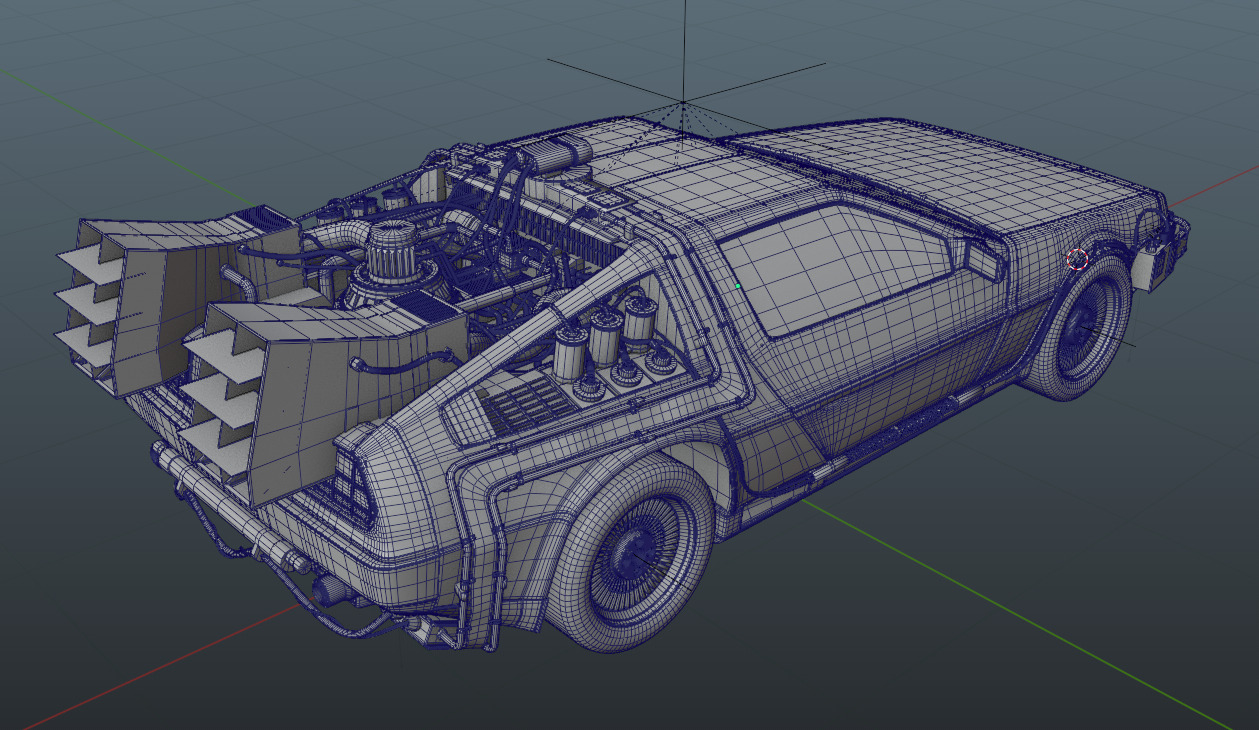Delorean - Ready Player One 3D model_4