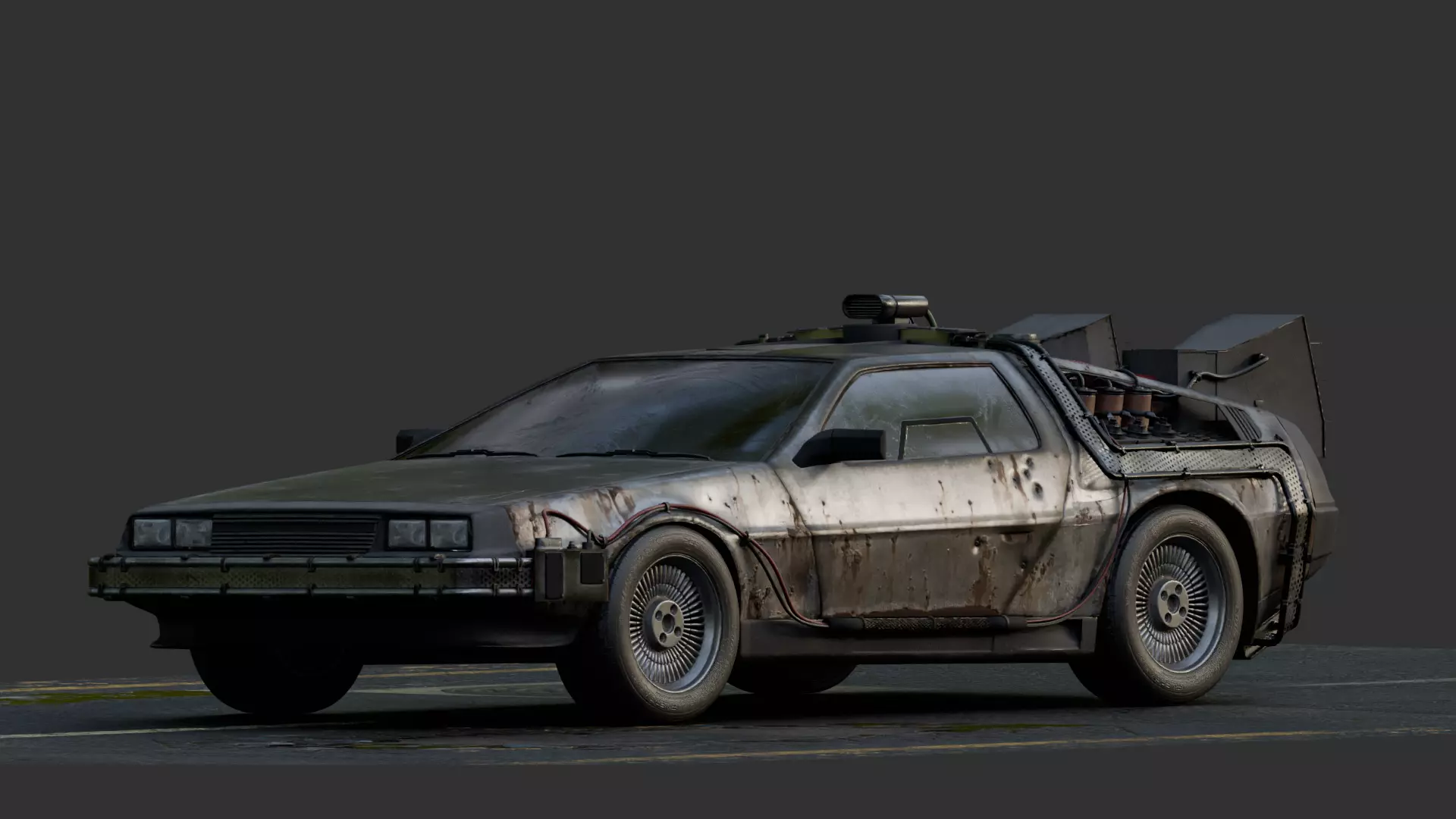 Delorean - Ready Player One 3D model_0