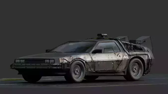Delorean - Ready Player One 3D model Delorean - Ready Player One 3D model
