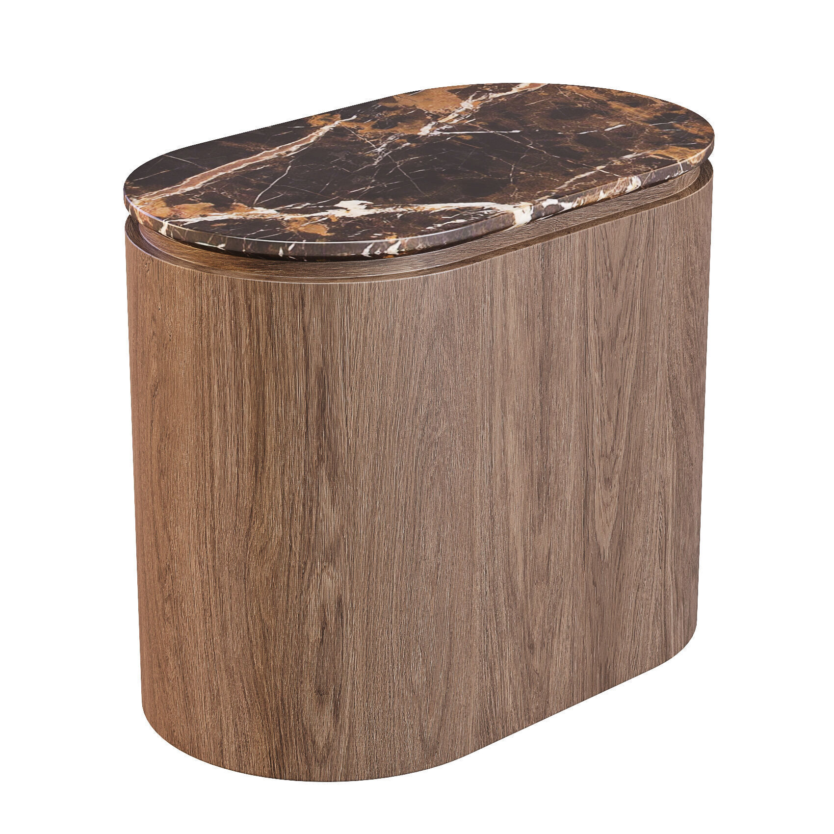 GlobeWest Pluto Oval - Coffee and Side Table 3D model_3