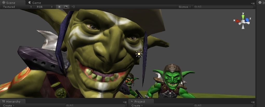 Goblin warrior set Low-poly 3D model_3