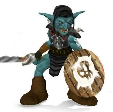 Goblin warrior set Low-poly 3D model_2