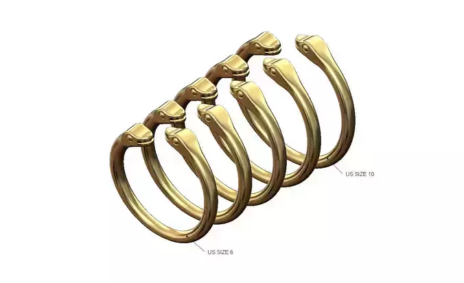 Double bypass minimalist serpent US size 6to10