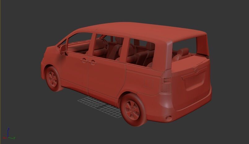 Toyota Noah 2010 3D print model_2