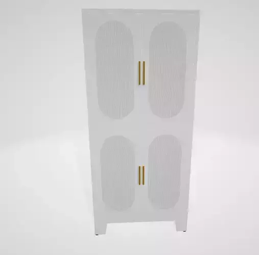 Acrylic Glass Pantry Cabinet 3D model