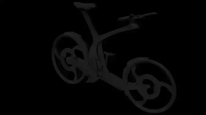Sci-fi Cycle Low-poly 3D model