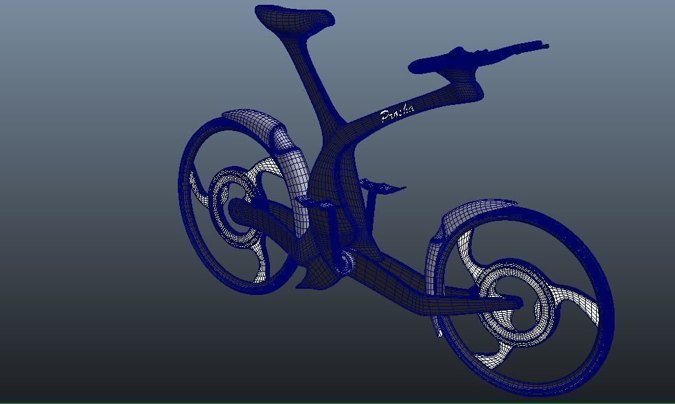 Sci-fi Cycle Low-poly 3D model_1