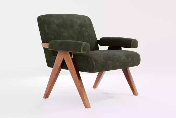 Soft fabric dining chair 
