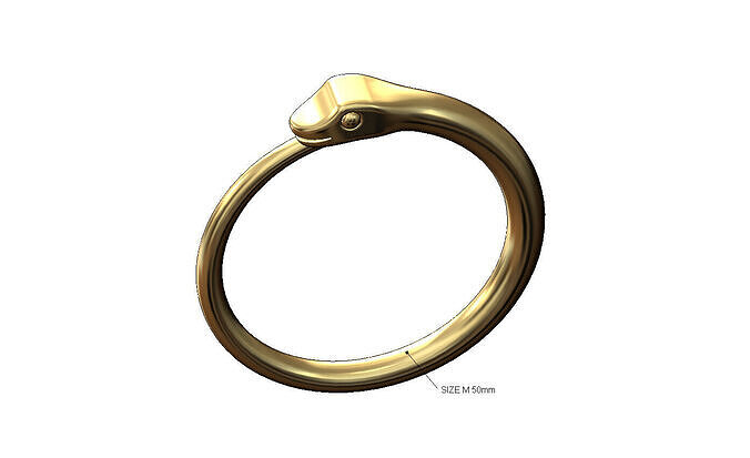 Serpent carving carving cuff bracelet bangle 3D print model