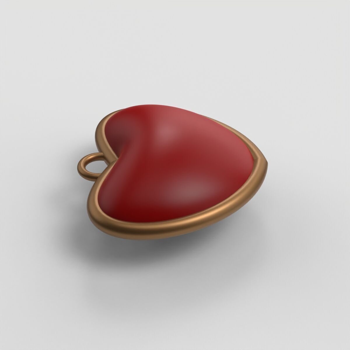 Heart Pendant 3D print model_2