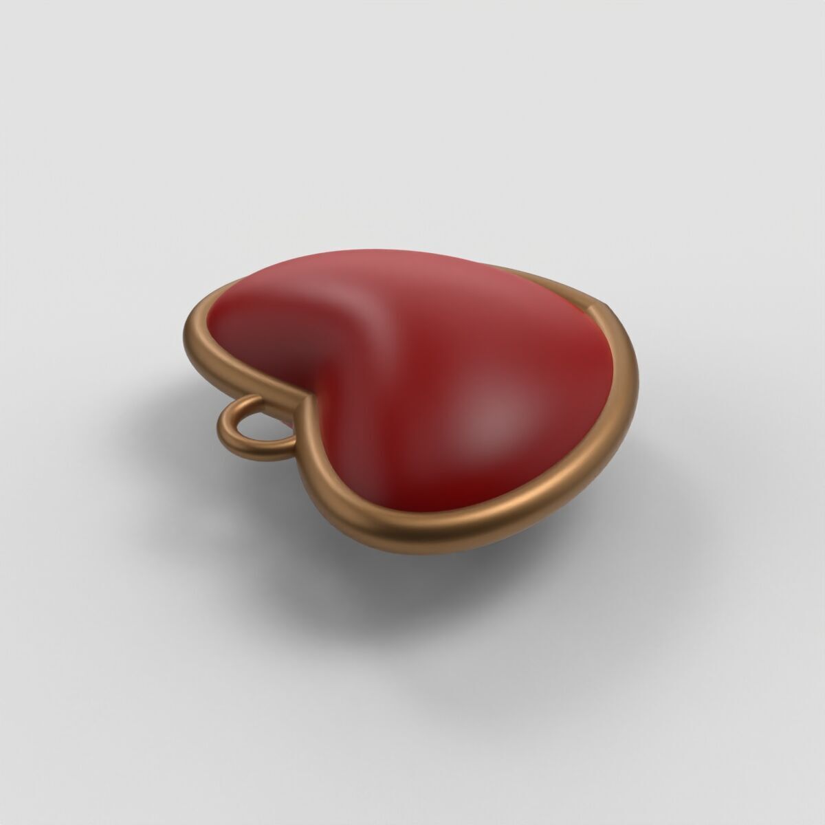 Heart Pendant 3D print model_7