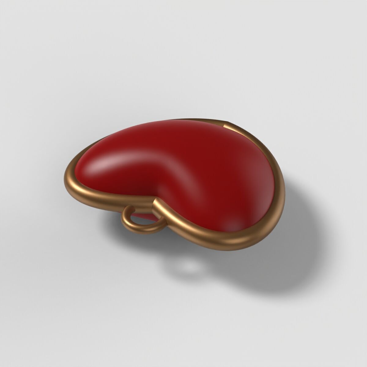 Heart Pendant 3D print model_6