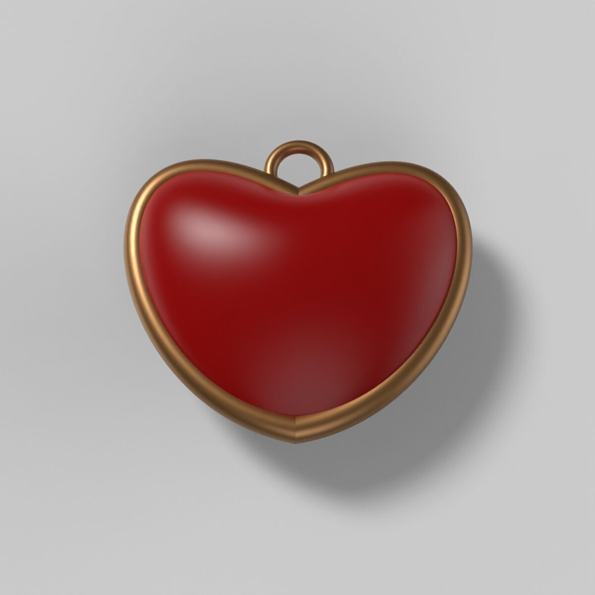 Heart Pendant 3D print model_1