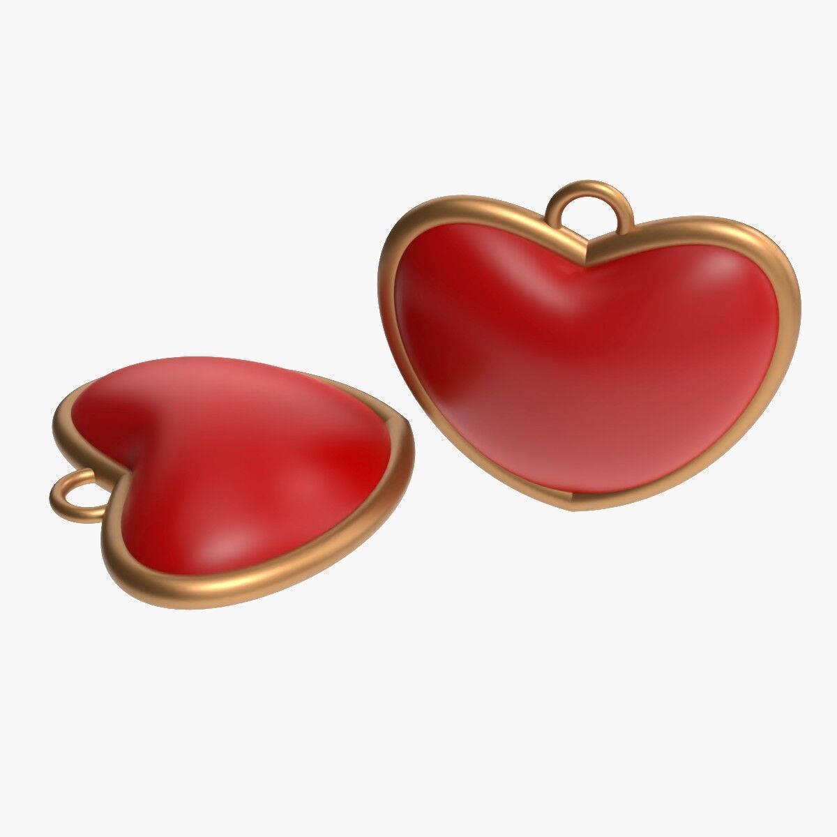 Heart Pendant 3D print model_4