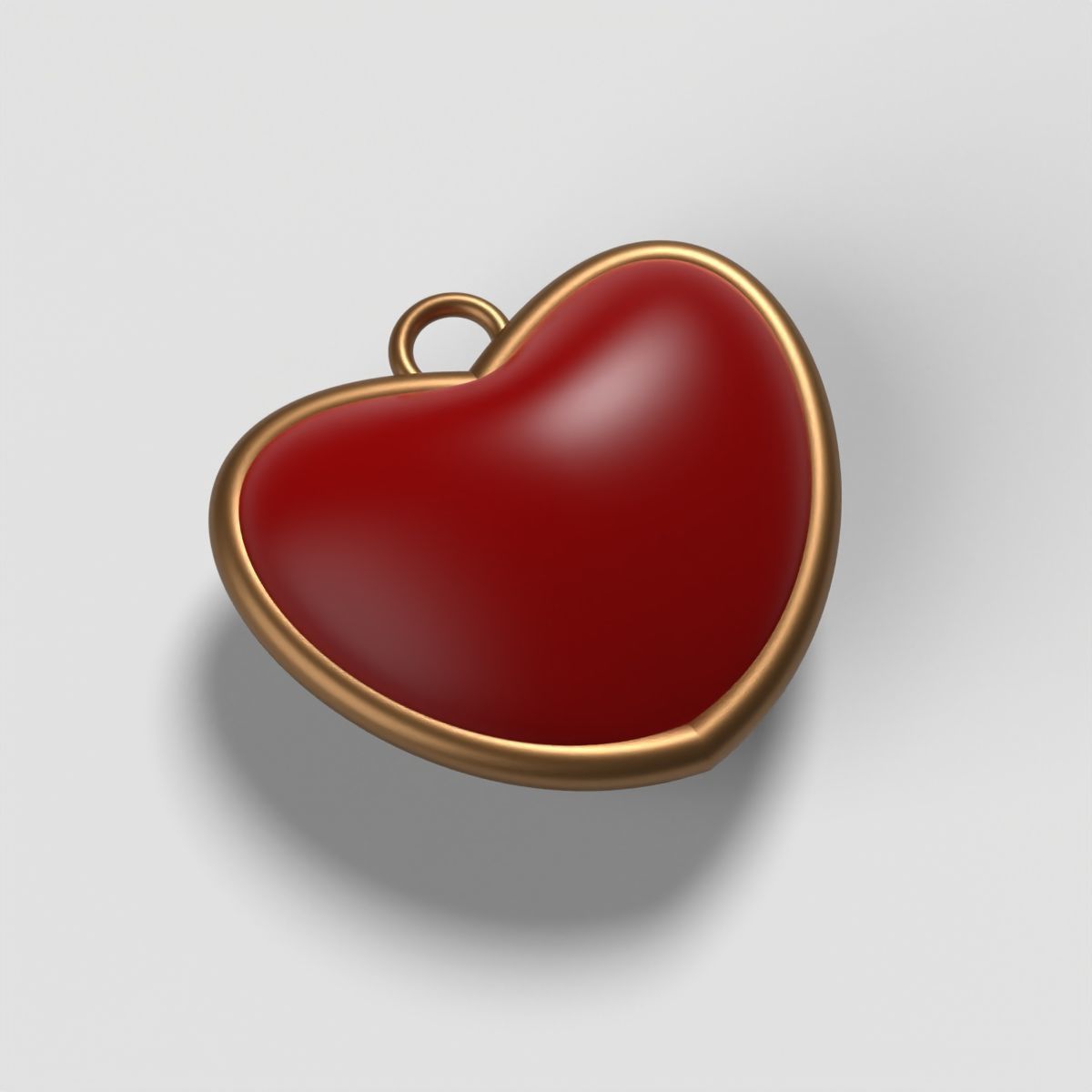 Heart Pendant 3D print model_8