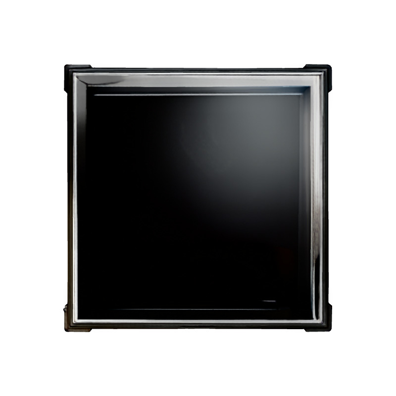 Modern Black Glass Coffee Table Low-poly 3D model_7