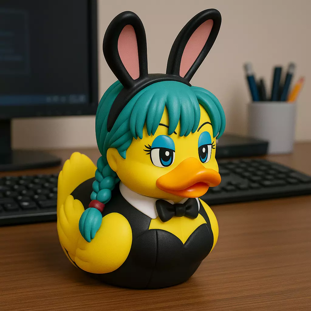Rubber Duck - Bunny Bulma and Songoku- 3d print 3D print model