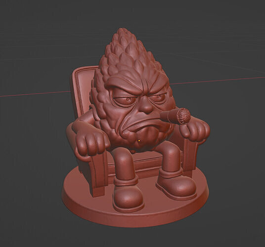 Don Budzini  The Weed Boss Mascot Sculpture 3D print model