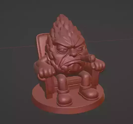 Don Budzini  The Weed Boss Mascot Sculpture 3D print model