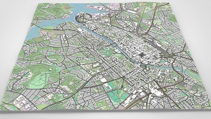 Cityscape Turku Finland 3D model