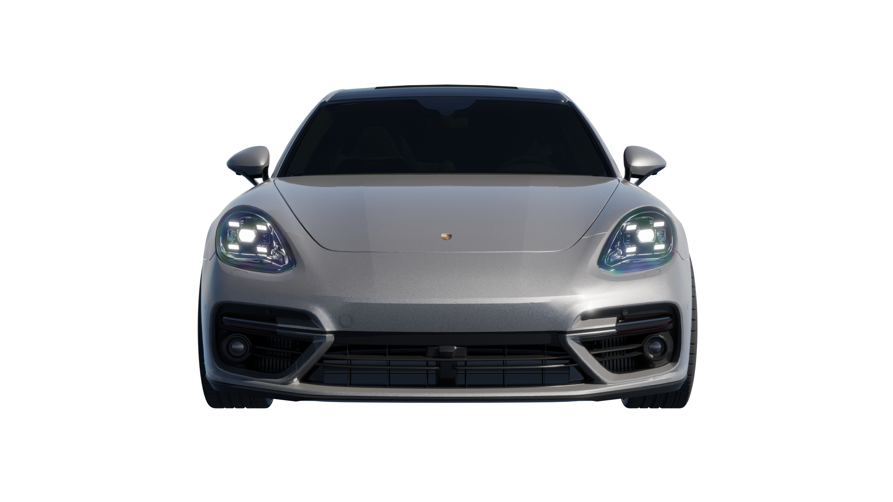 Car Rigged - Porsche Panamera 3D model_3