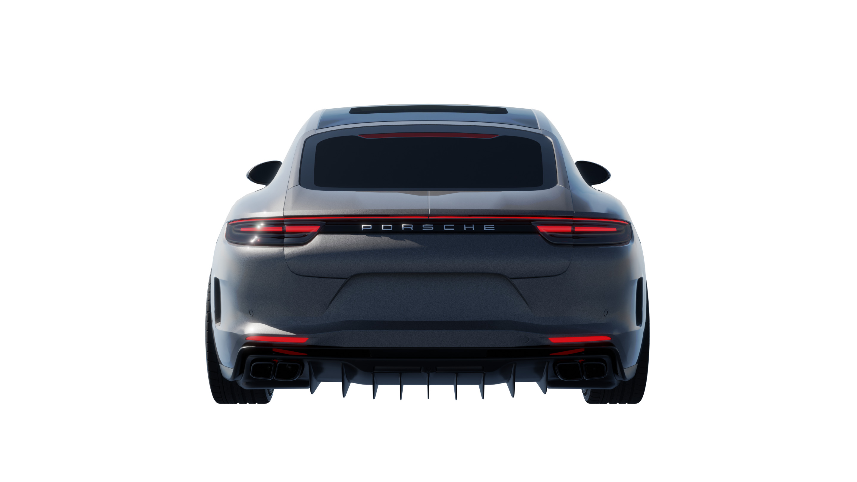 Car Rigged - Porsche Panamera 3D model_4