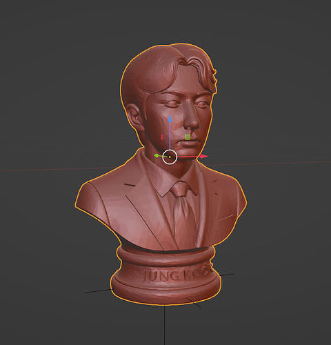 Stylized Bust of Jungkook BTS 3D print model