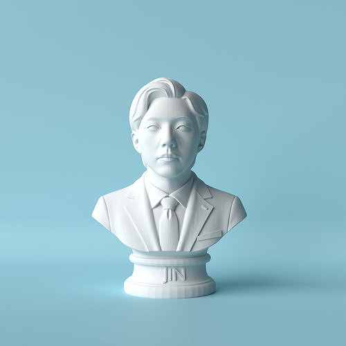 Stylized Bust of Jin BTS 3D print model
