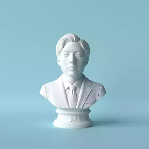 Stylized Bust of Jin BTS