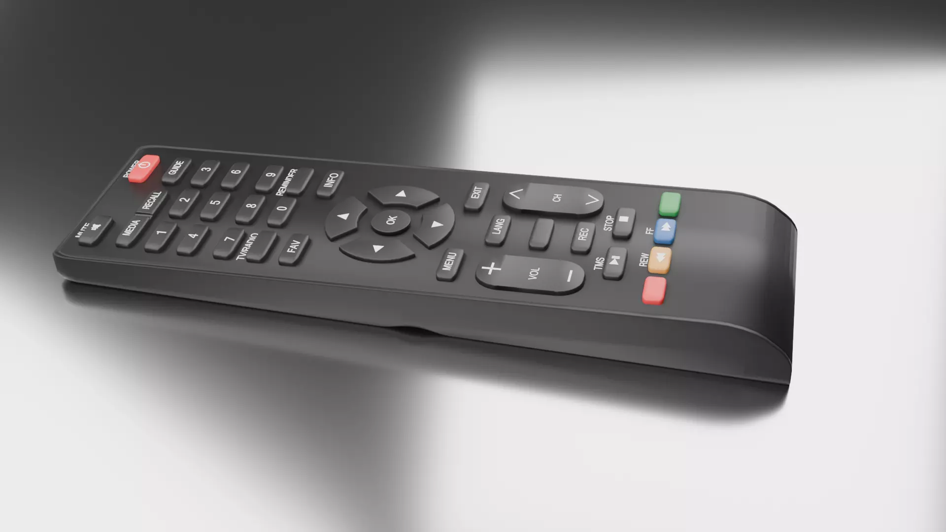 TV Remote Free 3D model