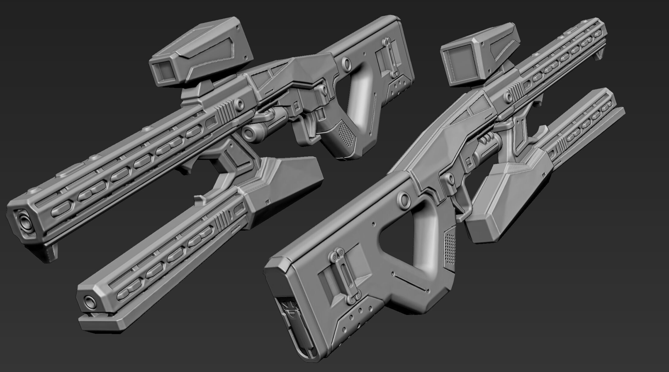 3D Printable Sci-Fi Weapon Part 4 3D model_6