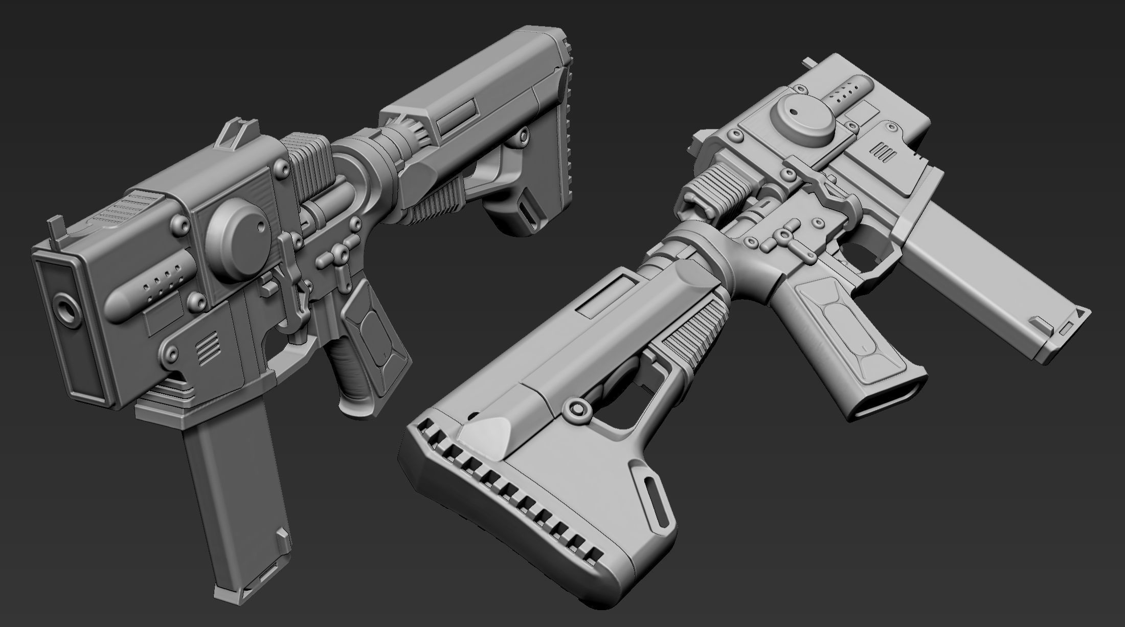 3D Printable Sci-Fi Weapon Part 4 3D model_4
