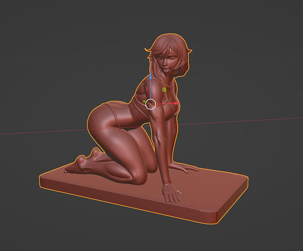 Soft Arch Female Sculpture in Arched Pose 3D print model
