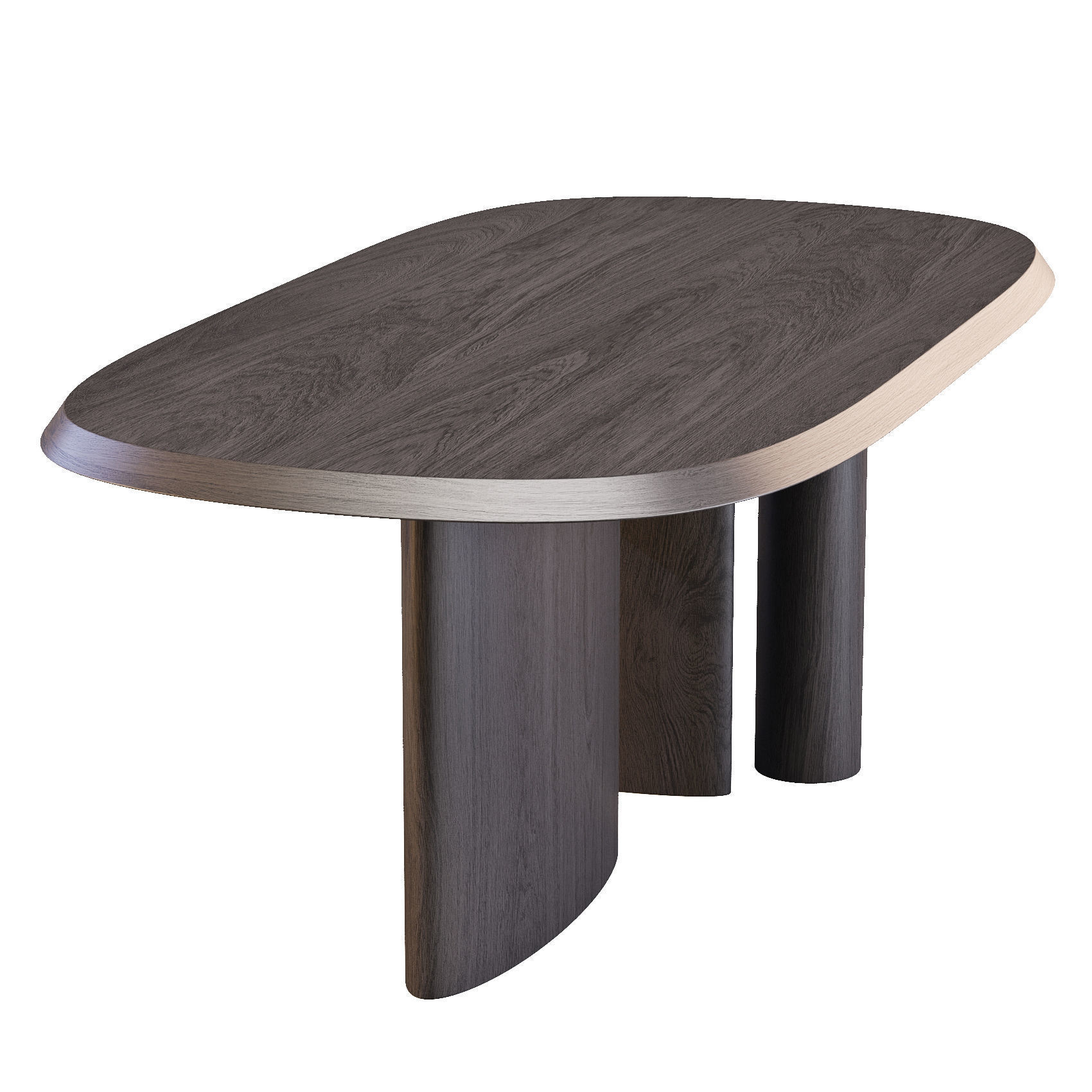 Dining Set - Bonaldo Padiglioni Table and Pi Chairs 3D model_4