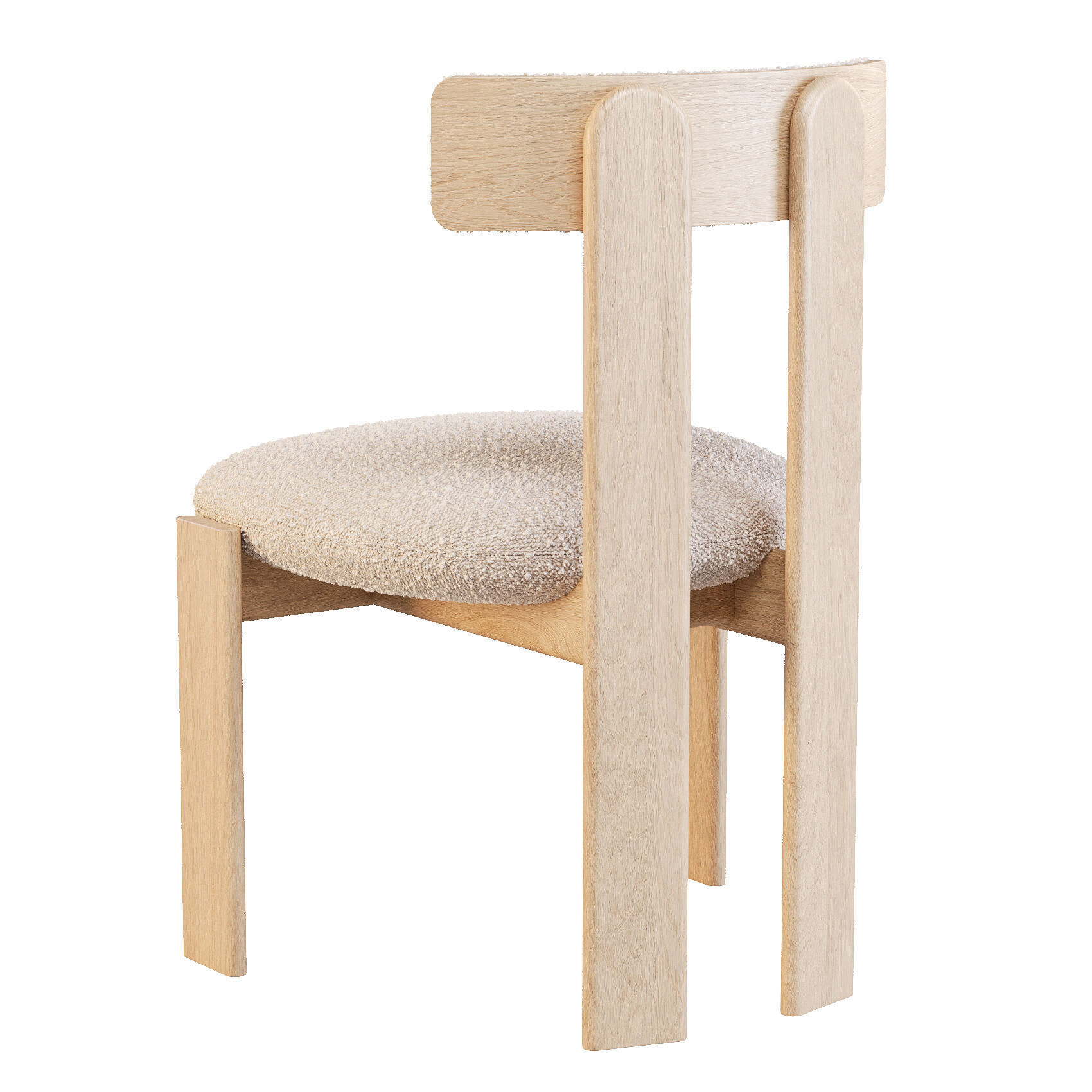 Dining Set - Bonaldo Padiglioni Table and Pi Chairs 3D model_5