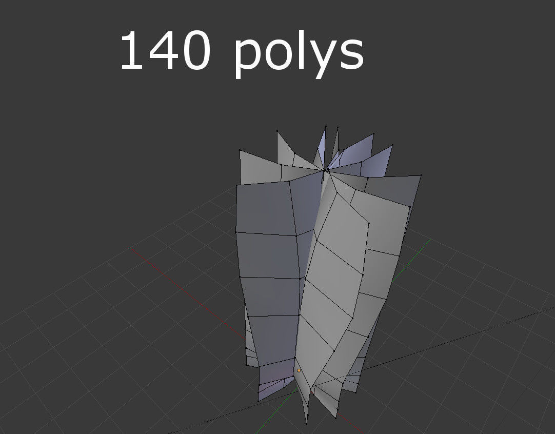 Tree cypress Low-poly 3D model_5
