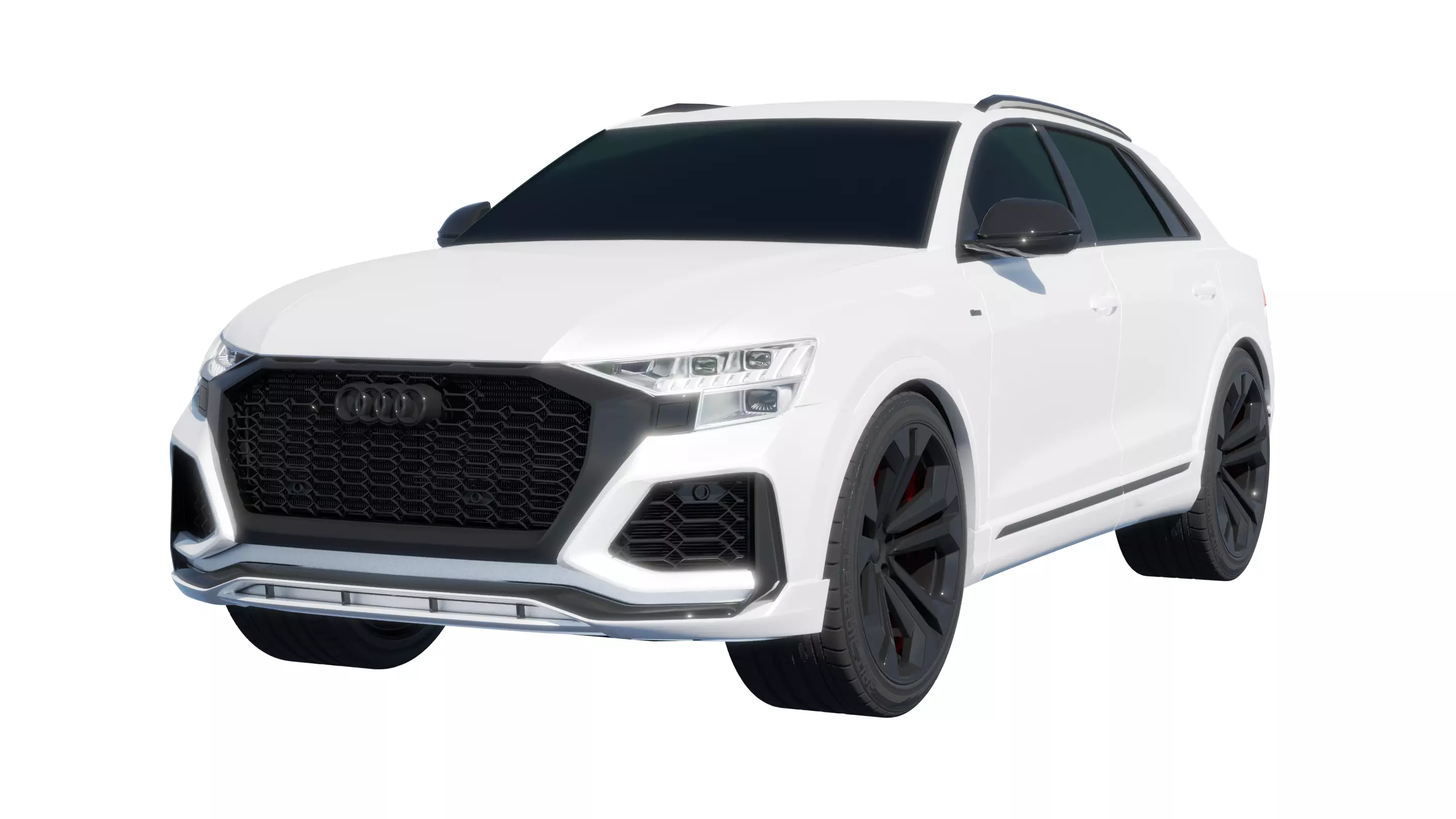 Car Rigged - Audi RS Q8 3D model