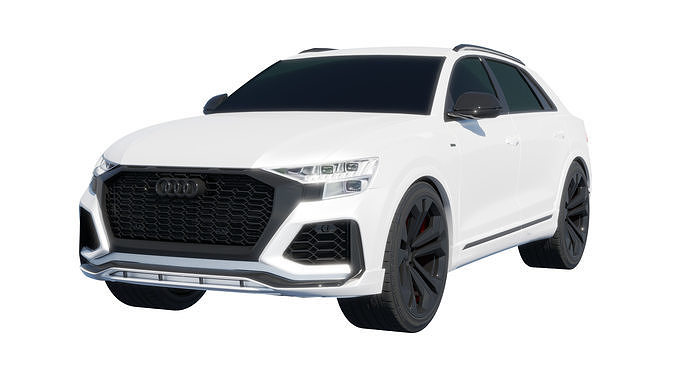 Car Rigged - Audi RS Q8 3D model