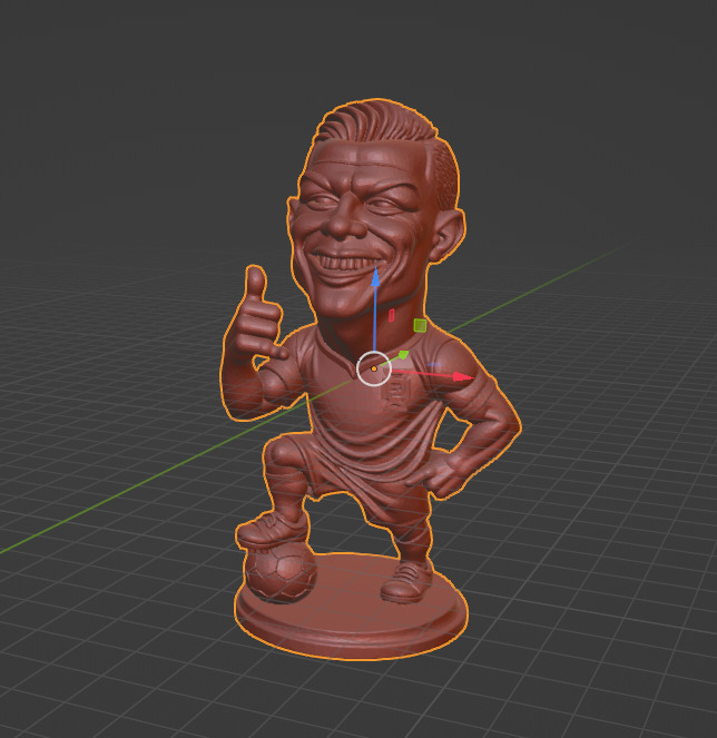 Cristiano Ronaldo Miniature 3D print model_1