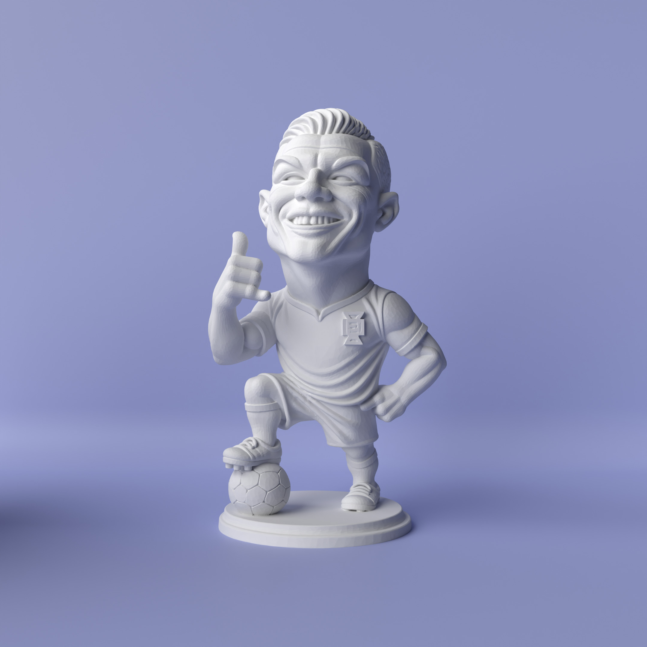 Cristiano Ronaldo Miniature 3D print model_2