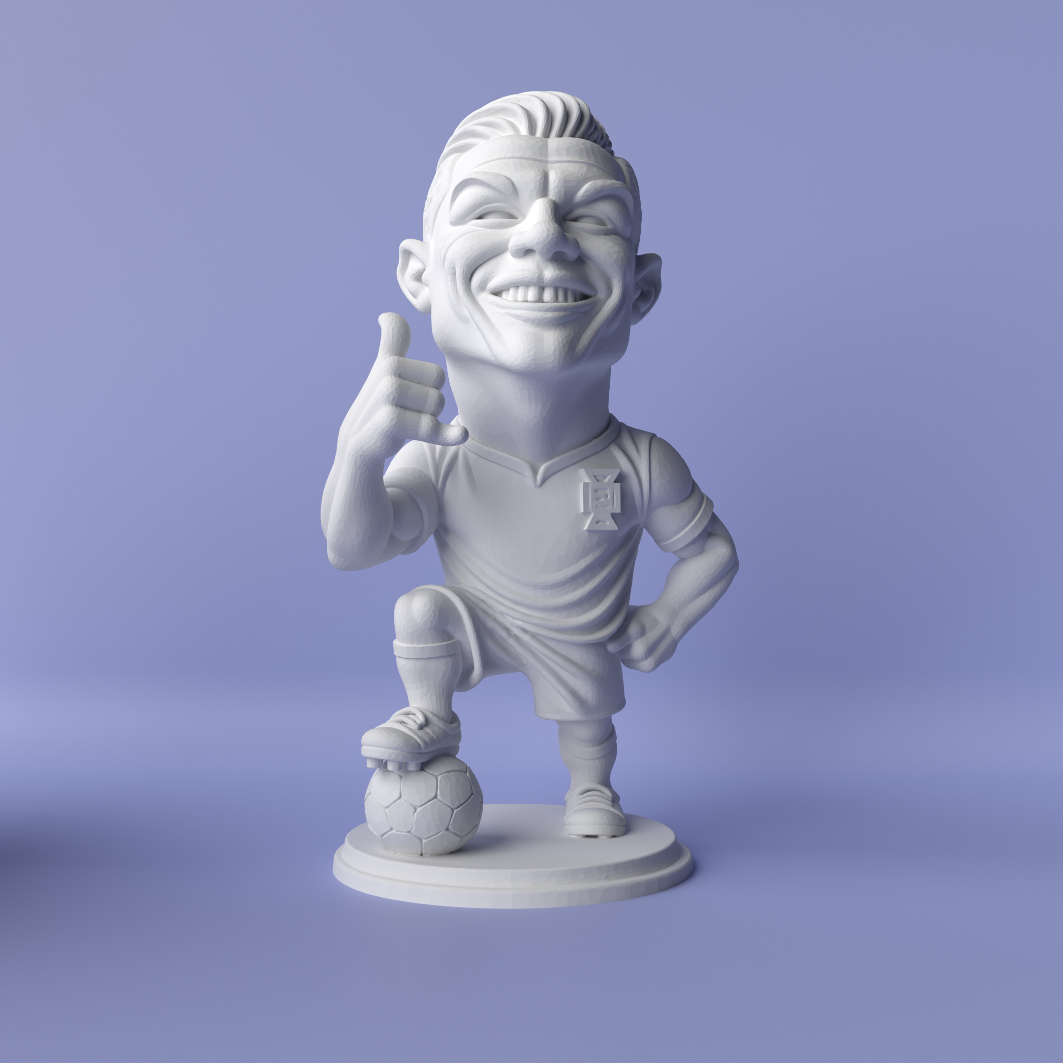Cristiano Ronaldo Miniature 3D print model_3