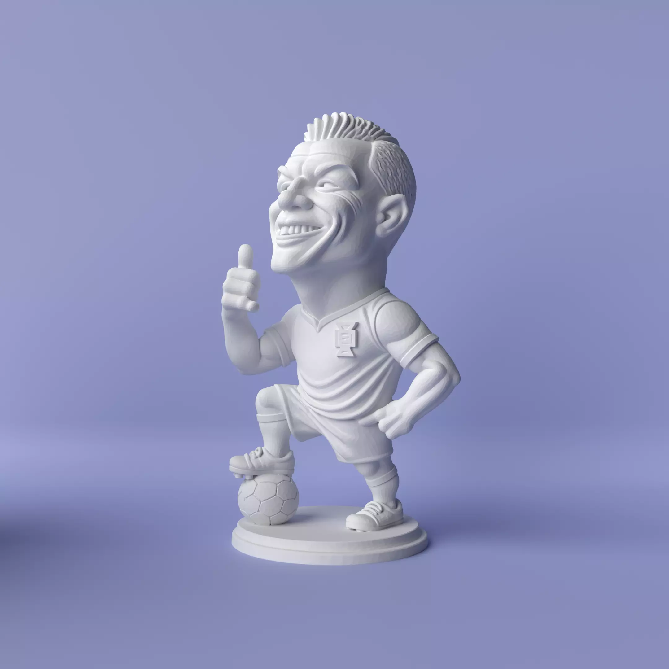 Cristiano Ronaldo Miniature 3D print model_0